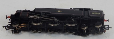 A Bachmann Branchline OO gauge Standard Class 4MT tank locomotive, 80002, BR lined black late crest, 2-6-2, 32354. - 2