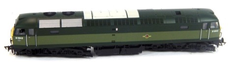 A Heljan OO gauge Type 4 Class 47 Co-Co diesel locomotive, D1942, BR two tone green, 4702.