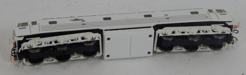 A Heljan OO gauge BRC & W Lion prototype diesel locomotive