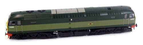 A Heljan OO gauge Class 47 diesel electric locomotive D1593, BR two tone green, 47401.