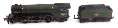 A Bachmann Branchline OO gauge Class V2 locomotive Green Arrow, 60800, green, 2-6-2, 31-559.