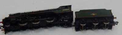 A Bachmann Branchline OO gauge V2 locomotive, 60865, BR lined green late crest, 2-6-2, with stepped tender, 31-563. - 2