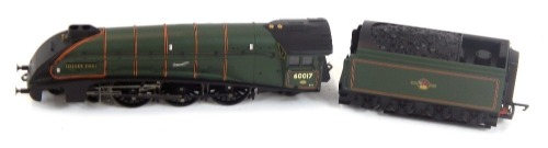 A Hornby OO gauge Class A4 locomotive Silver Fox, 60017, BR lined green, 4-6-2. R2266.