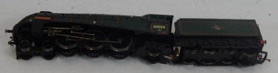 A Hornby OO gauge Class A4 locomotive Kingfisher, 60024, BR lined green, 4-6-2, R2203. - 2