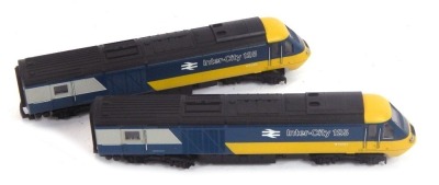 A Lima OO gauge Inter-City 125 locomotive W43167, 205163W and W3168, 205160 M W G boxed. (2)