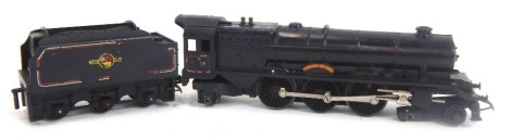 A Tri-ang OO gauge Princess Victoria locomotive and tender, 7P45205, 4-6-2, partially boxed. (AF