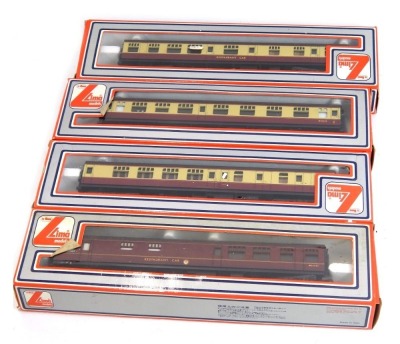 A set of four Lima OO gauge coaches, 5311 (x2), 5312, and 5315, boxed. (4)