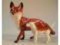 A Beswick fox, and a Beswick fox hound (AF)