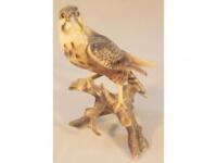 A Royal Belvedere porcelain figure of a kestrel