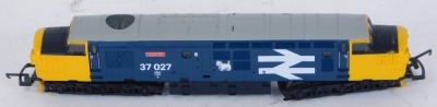 A Lima OO gauge diesel locomotive Loch Eil, BR blue livery, 37027.