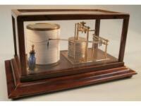 A Short & Mason barograph in mahogany case