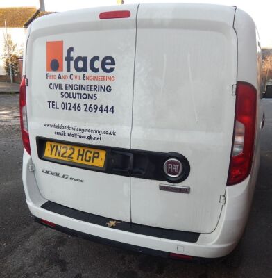 A 2022 Fiat Doblo 16v TECNICO MAXI MT Van with Side Windows, registration YN22 HGP. NB. VAT is payable on the hammer price of this lot in addition to the Buyer's Premium. - 7