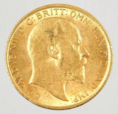 An Edward VII half gold sovereign, dated 1906, 4g. - 2