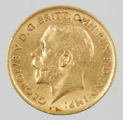 A George V half gold sovereign, dated 1912, 4g. - 2