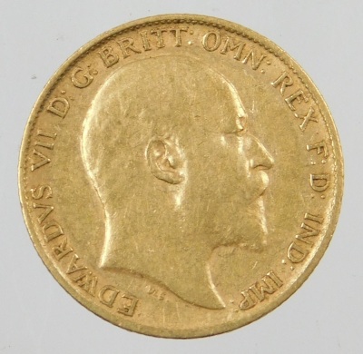 An Edward VII half gold sovereign, dated 1902, 4g. - 2