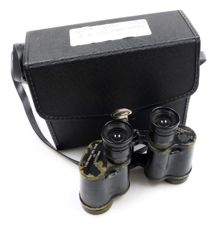 A pair of Kershaw WWII military binoculars, Bino Prism no.2, MKIII x 6, no.273868.