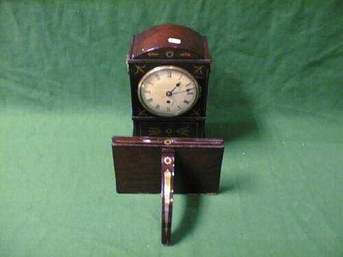 A mahogany cased Bracket Clock