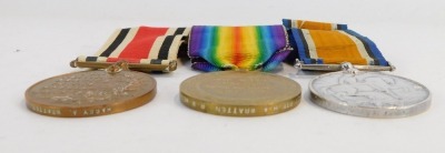 A Great War medal pair plus Special Constabulary, issued to 203707 Private Harry A Wratten, Royal West Kent Regiment, later served as 495196 Private, 13th London Regiment. From Southborough, Kent. Served Egypt from 27th April 1917. NB. Lots 1 to 50 in thi - 3