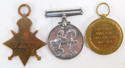 A 1915 Star Trio awarded to 2583 Pte Willie Hirst, Royal Munster Fusiliers. Landed Gallipoli 7th August 1915. Note: Later transferred to Labour Corps as 376491 Pte Willie Hirst. Hirst is a popular Yorkshire surname. Possibly recruited by Maj. Drage. NB. - 3