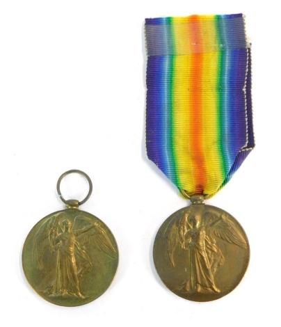 A Victory Medal awarded to 1030 Pte. Denis McLean 'C' Company 6th Bn Royal Munster Fusiliers, who died 15th August 1915 in Gallipoli. Served in South Africa with R G A according to CWGC, together with Victory Medal awarded to Pte. William McLean T4/274844