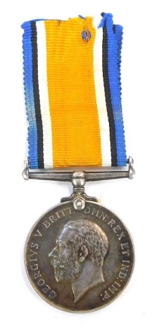 A British War Medal awarded to Pte. 3519 Walter William Grant, 3rd Bn The Leinster Regiment. Note: Later served as 2299111 Pte. in Labour Corps. Wounded by gun shot wound in left arm. NB. Lots 1 to 50 in this auction are being sold with proceeds of sale 