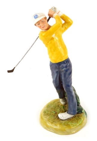 A Royal Doulton figure Teeing Off, HN3276, printed marks beneath, 22cm high.