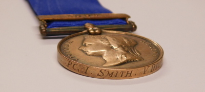 A Metropolitan Police Jubilee medal 1887 with 1897 bar, awarded to PC I. Smith (Wandsworth) - 3