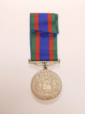 A silver Canadian volunteer service medal 1939-45. - 2