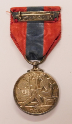 Two silver Imperial Service medals, being George V awarded to Laura Annie Jackson and George VI to Bert Gamlin. (2) - 3