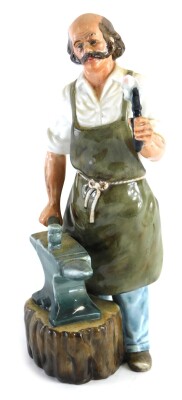 A Royal Doulton figure The Blacksmith, HN2782, printed marks beneath, 23cm high.