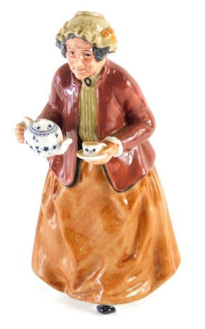 A Royal Doulton figure Teatime, HN2255, printed marks beneath, 20cm high.