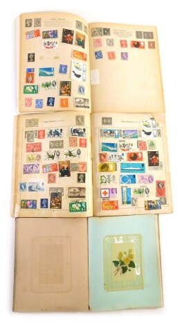 Various stamps, GB and world used, early 20thC and later, a Gay Venture album containing various world used, Rocket album, an album of early various hand painted poems, ditties, verse, etc. (a quantity)