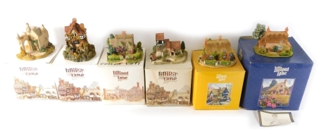 Various Lilliput Lane, to include St. Marks, 10cm high, etc. (6, boxed)