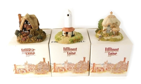 Various Lilliput Lane, to include Summer Haze, 9cm high, etc. (3, boxed)