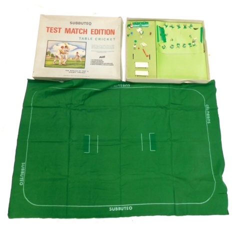 A Subbuteo Test Match edition table cricket game. (boxed)