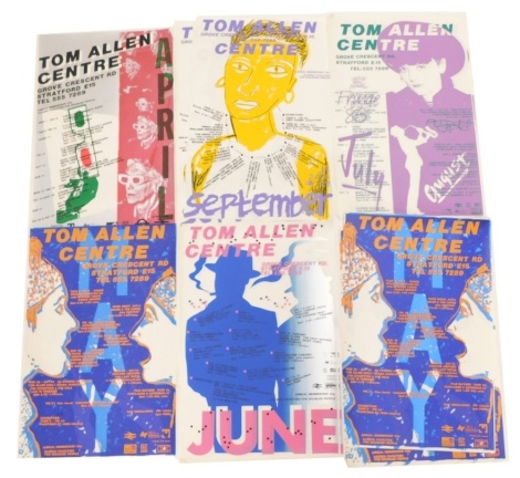 Various posters, Tom Allen Arts Centre, to include September, 79cm x 53cm, various others, Tom Allen Capital Music Festival, Tom Allen Centre, other Stratford posters, etc. (a quantity)