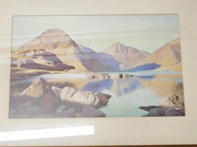 After Heaton Cooper, Lake District scenes, coloured prints (5, 1 framed), and copy of The Tarns Of Lakeland, by the artist. - 2