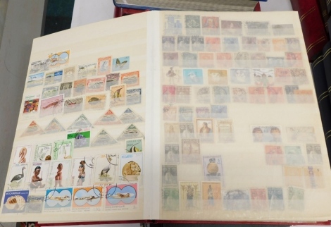 Various stamps, world used, collectors stamps, etc., Mozambique, and others. (8 albums)