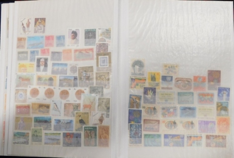 Various stamps, collectors stamps, Belize, etc. (9 stock albums)