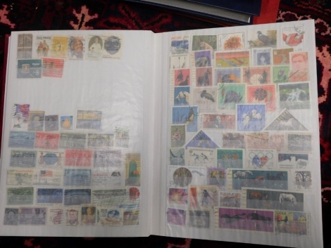 Various stamps, collectors stamps, world used, accumulations of USA, etc. (10 stock albums)