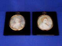 A pair of modern miniatures in 18thC style signed R R Mills