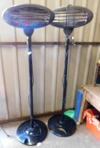 A pair of Fire Fly patio heaters.