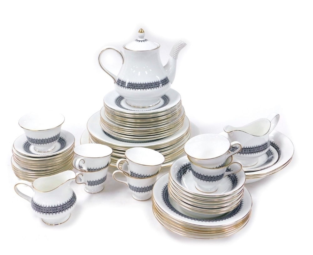 A Wedgwood porcelain Astor pattern part dinner and tea service ...