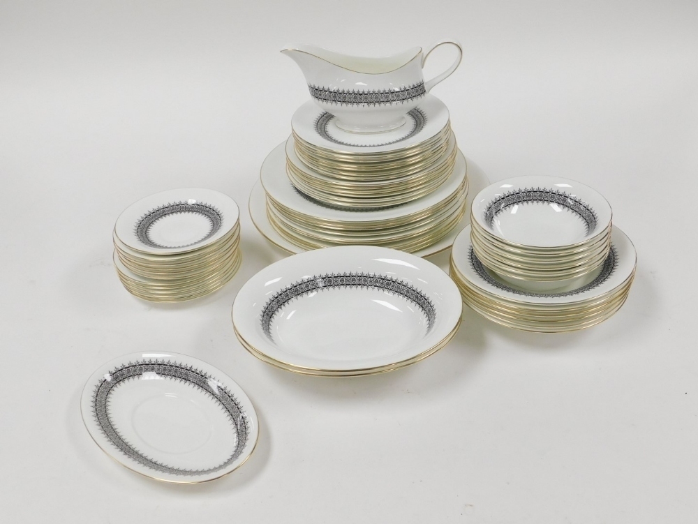 A Wedgwood porcelain Astor pattern part dinner and tea service ...