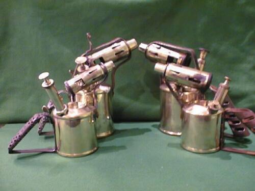 4 brass Primus blow lamps