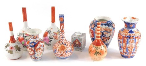 A group of Chinese and Japanese Imari vases, together with Kutani vases, etc. (a quantity)