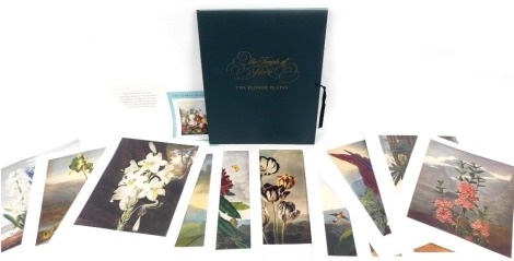 The Temple of Flora Collection of Flower Plate prints, in presentation case, together with two framed examples.