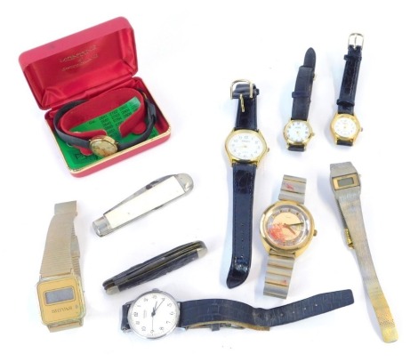 A group of dress watches, comprising Sekonda, Citizen, Beige, and others. (a quantity)