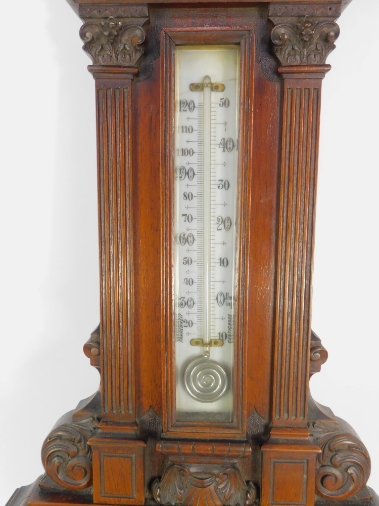 Young Barometer A Victorian Benetfink and Co of Cheapside London mahogany cased ...