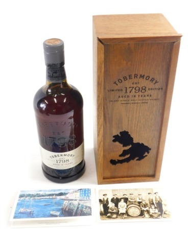 A bottle of Tobermory 1798 limited edition fifteen year old single malt Scotch whisky, 46.3% volume, in outer case.